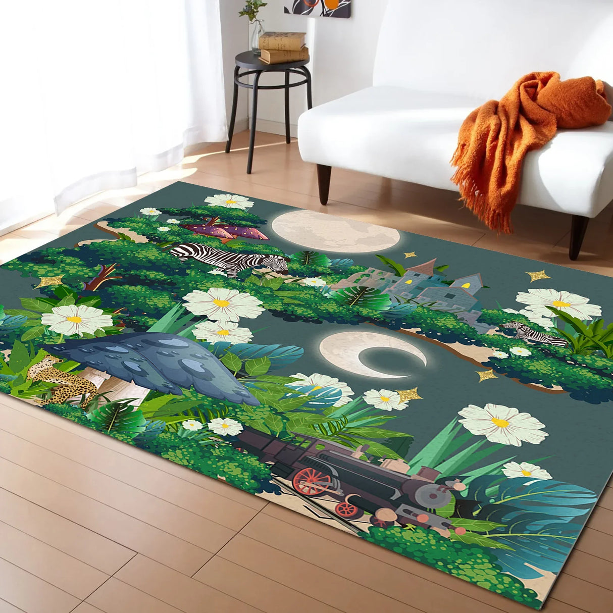 Tapis FEUILLES DE JUNGLE (15 Styles) - V2