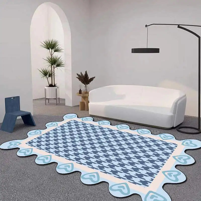 Tapis Rectangulaire DAMIER  ( 6 Styles ) - V5