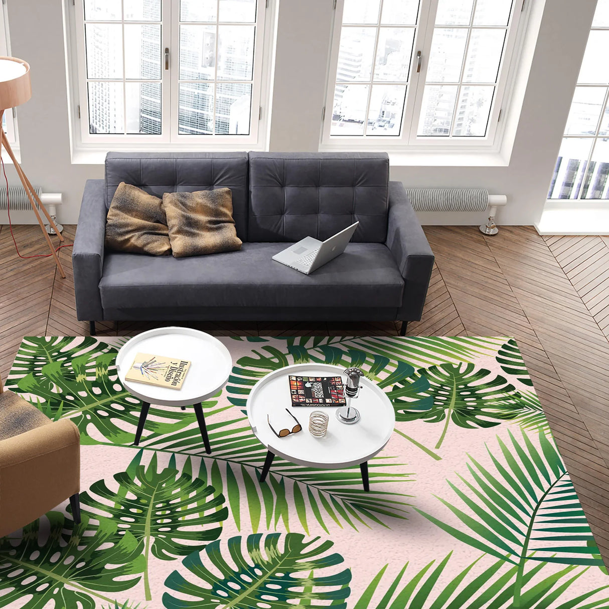 Tapis FEUILLES DE JUNGLE (15 Styles) - V1