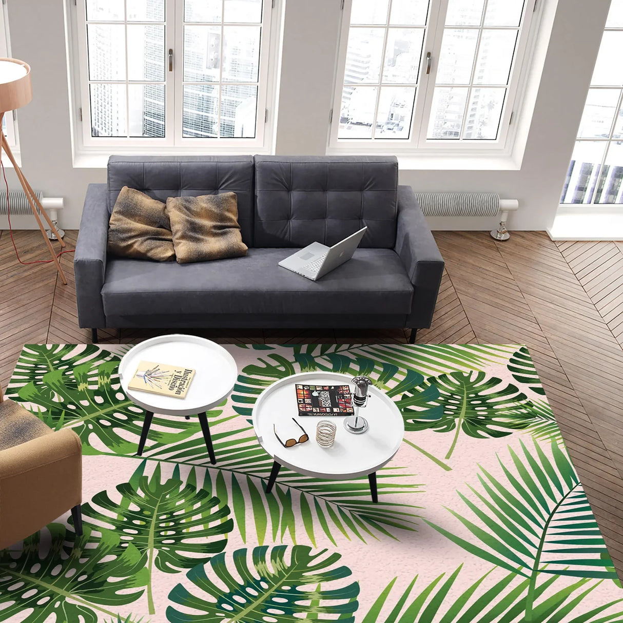 Tapis FEUILLES DE JUNGLE (15 Styles) - V2