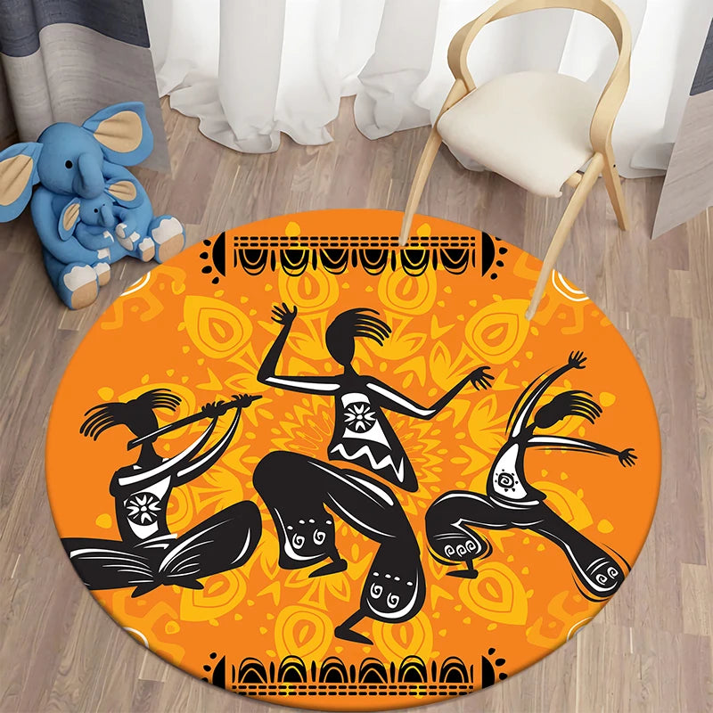 Tapis Rond AFROGIRL (11 Styles) - V1