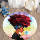 Tapis Rond AFROGIRL (11 Styles) - V1