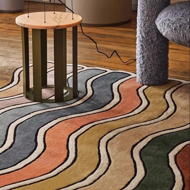 Tapis Waves Multicolore - (3 Styles) - V2