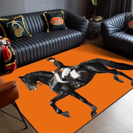 Tapis Rectangulaire CHEVAL (6 Styles) - V3