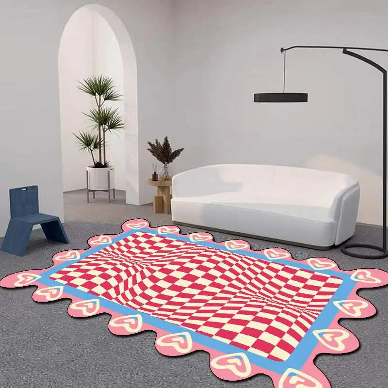 Tapis Rectangulaire DAMIER  ( 6 Styles ) - V5