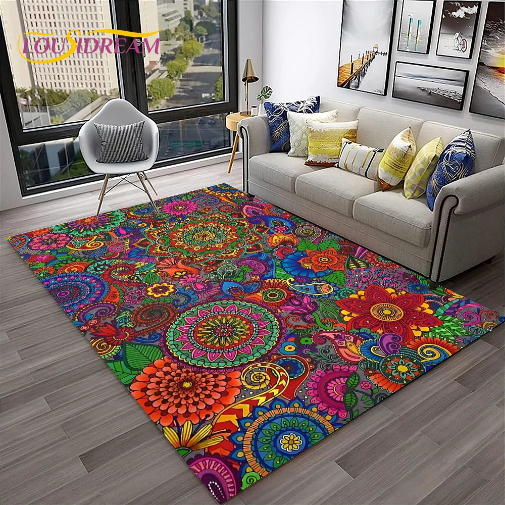 Tapis Rectangulaire FLEUR MANDANA (20 Styles) - V1