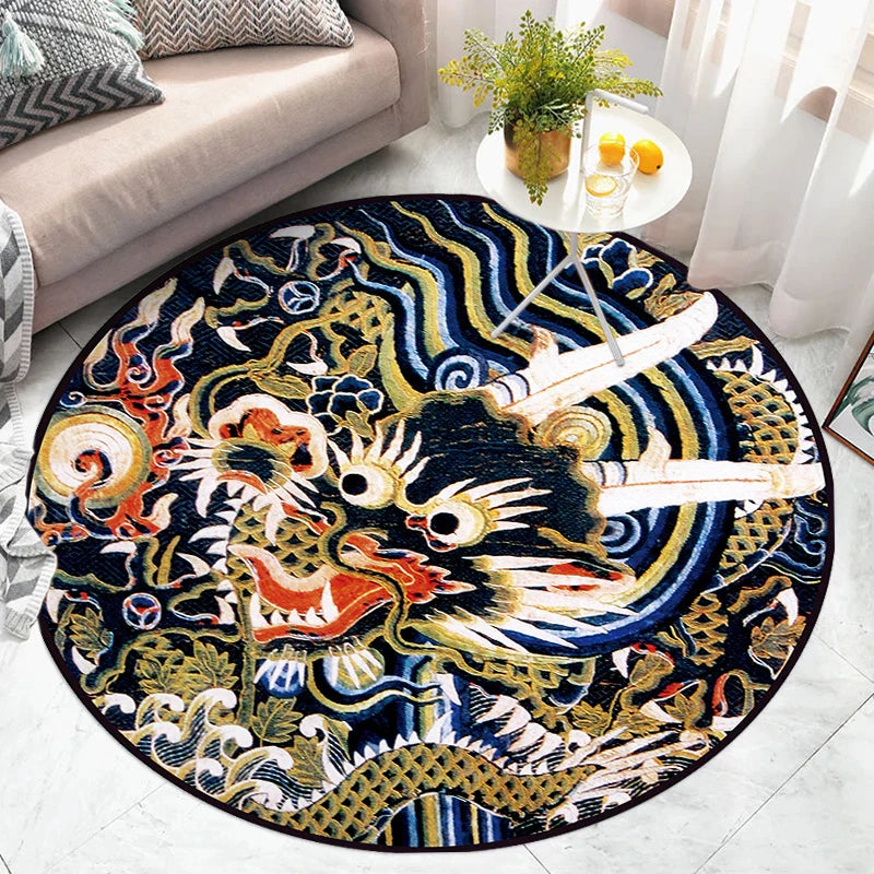 Tapis Rond CHINA DRAGON ( 16 Styles ) - V2