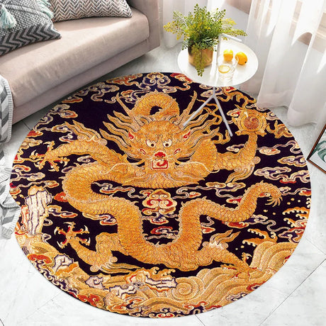 Tapis Rond CHINA DRAGON ( 16 Styles ) - V2