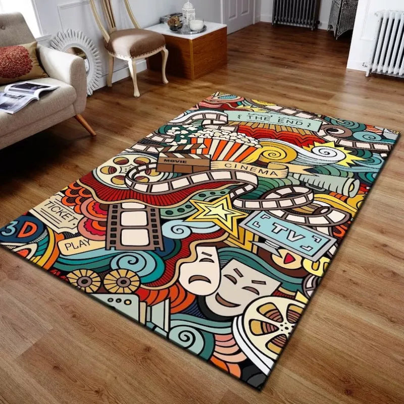 Tapis Cartoon Graffiti - (11 Styles) - V1