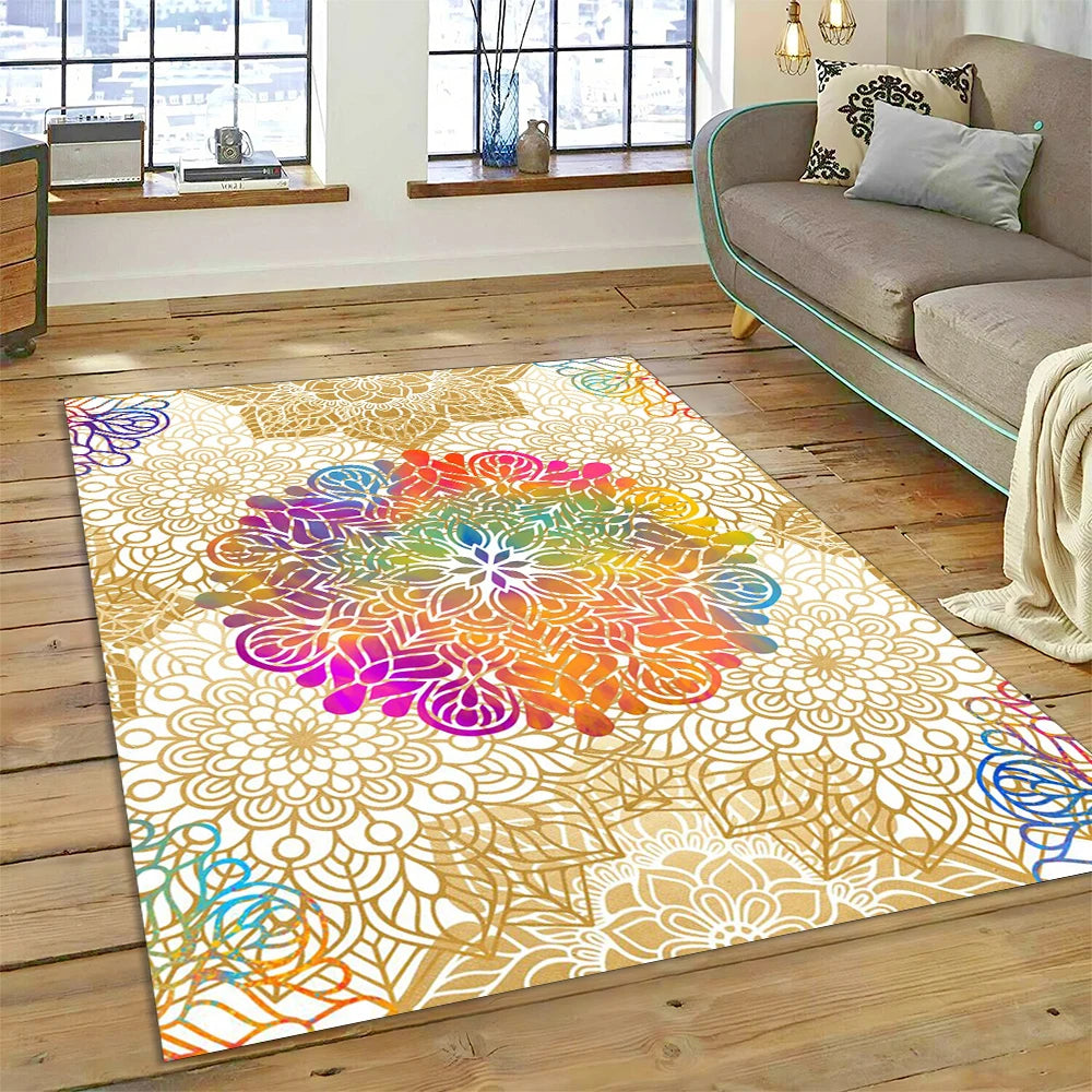 Tapis Rectangle FLEURS DE YOGA (17 Styles) - V1