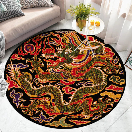 Tapis Rond CHINA DRAGON ( 16 Styles ) - V1