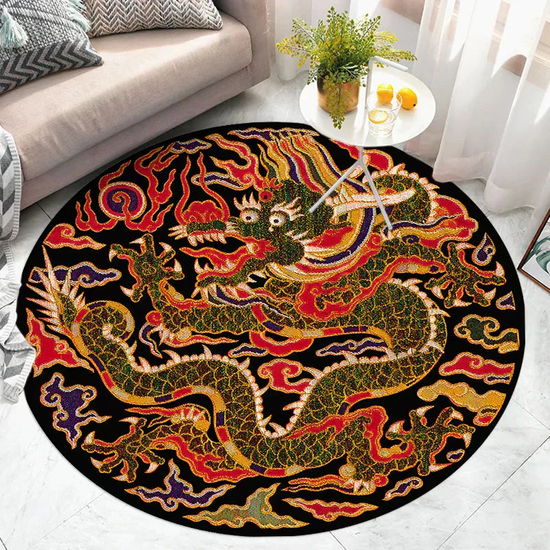 Tapis Rond CHINA DRAGON ( 16 Styles ) - V12