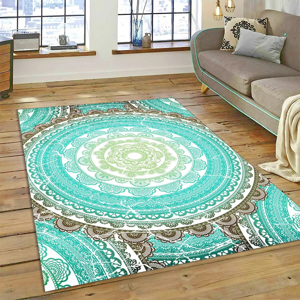 Tapis Rectangle FLEURS DE YOGA (17 Styles) - V1