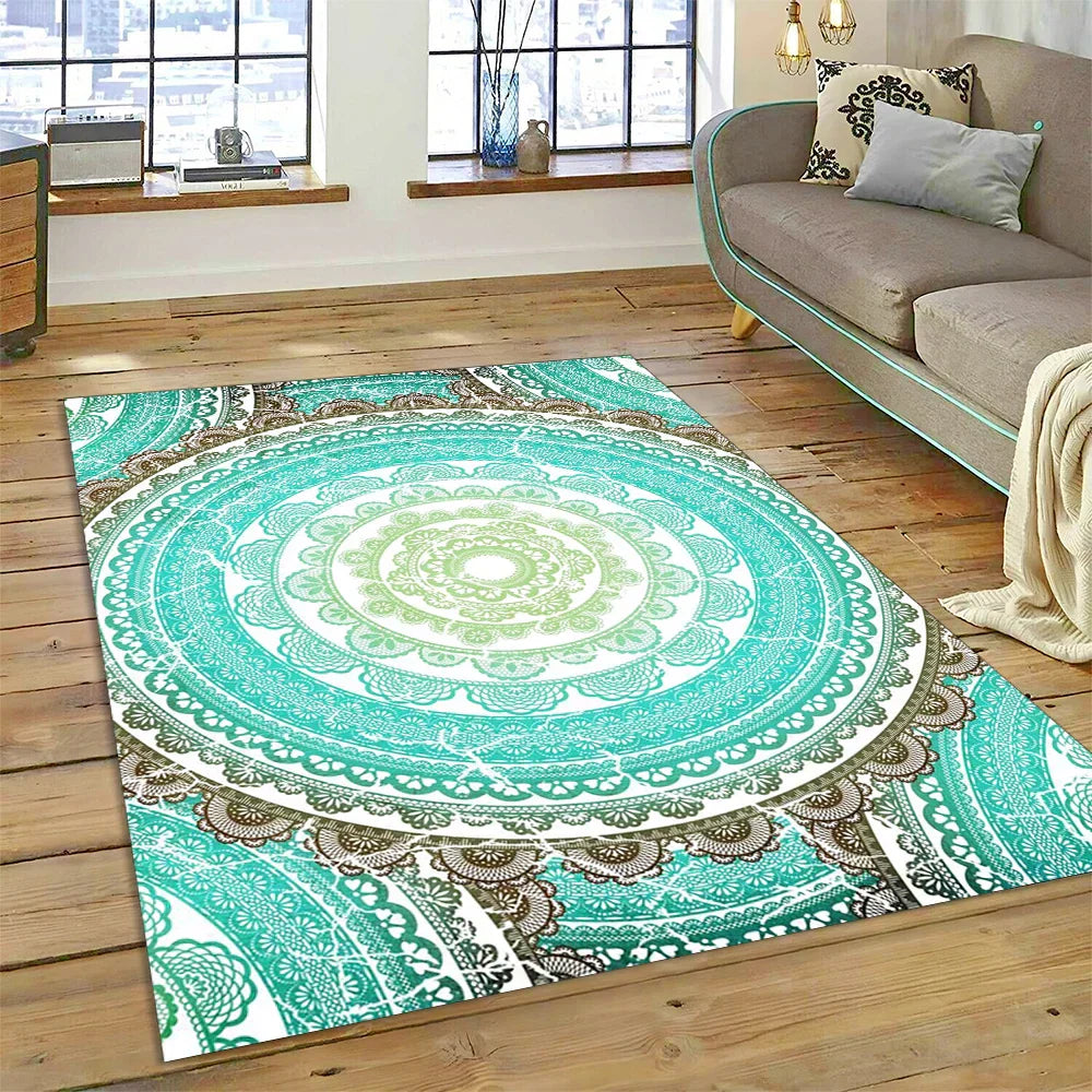 Tapis Rectangle FLEURS DE YOGA (17 Styles) - V7