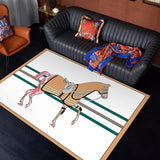 Tapis Rectangulaire CHEVAL (6 Styles) - V4