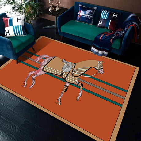 Tapis Rectangulaire CHEVAL (6 Styles) - V6