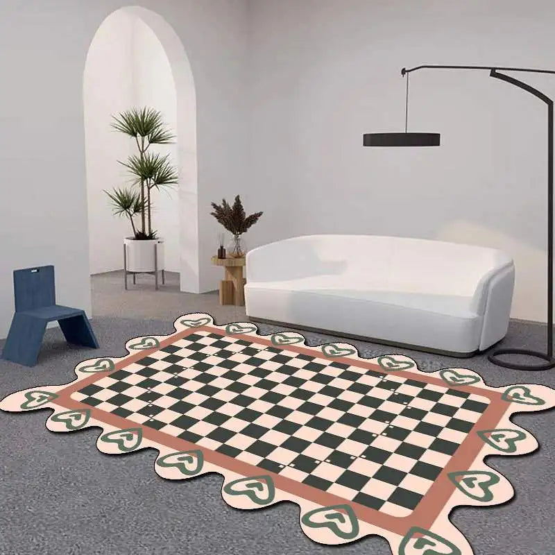 Tapis Rectangulaire DAMIER  ( 6 Styles ) - V3