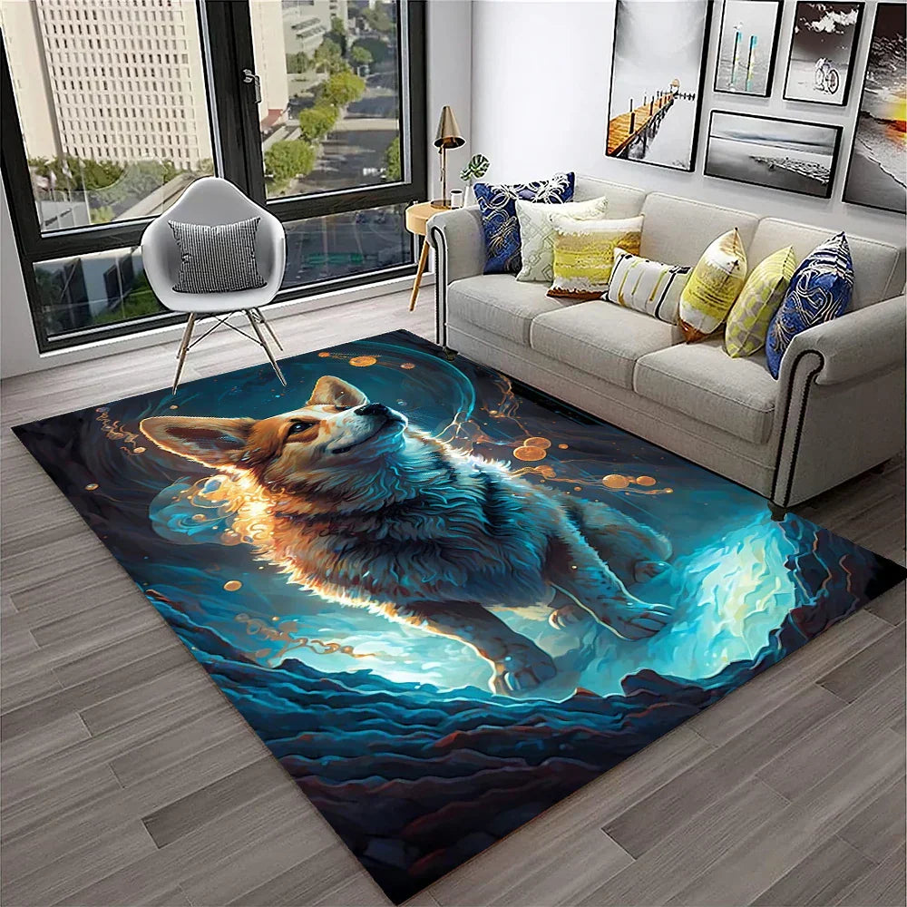 Tapis Rectangulaire CANINE ( 21 Styles) - V9