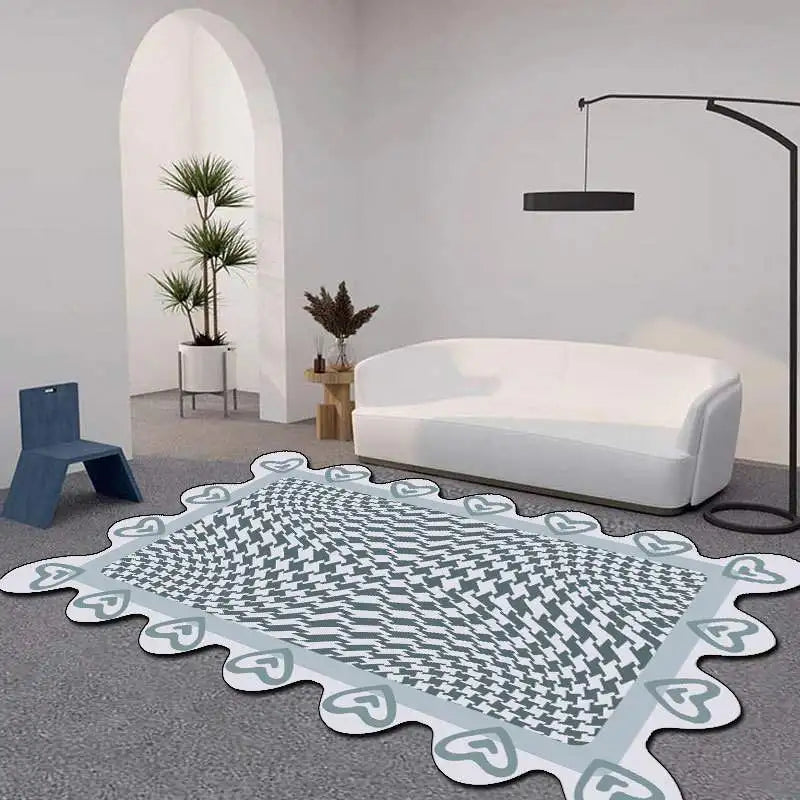 Tapis Rectangulaire DAMIER  ( 6 Styles ) - V5