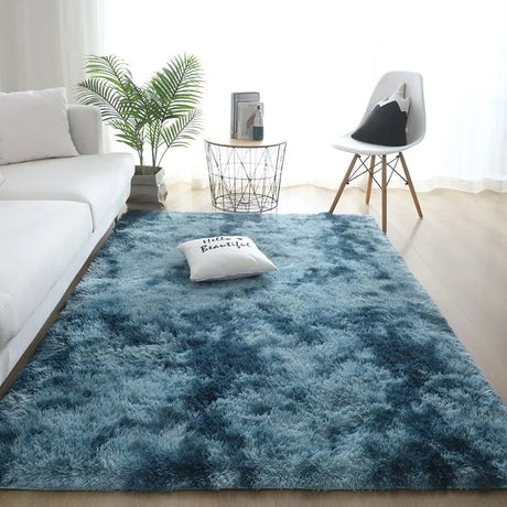 Tapis-Cocooning-peluche-poil-doux-rectangle-luxueux-salon-chambre-decoration-design-bleu