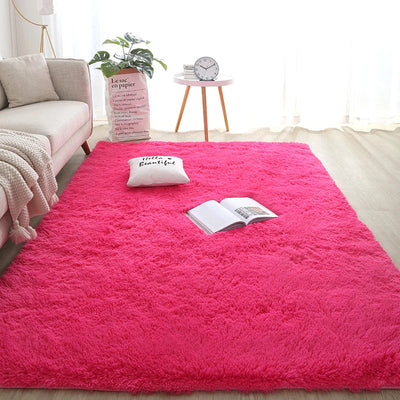 Tapis-Cocooning-peluche-poil-doux-rectangle-luxueux-salon-chambre-decoration-design-fushia