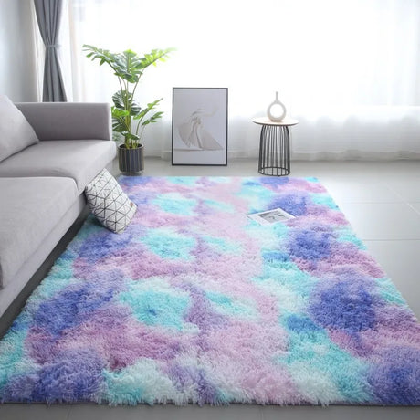 Tapis-Cocooning-peluche-poil-doux-rectangle-luxueux-salon-chambre-decoration-design-nuance-bleu-violet