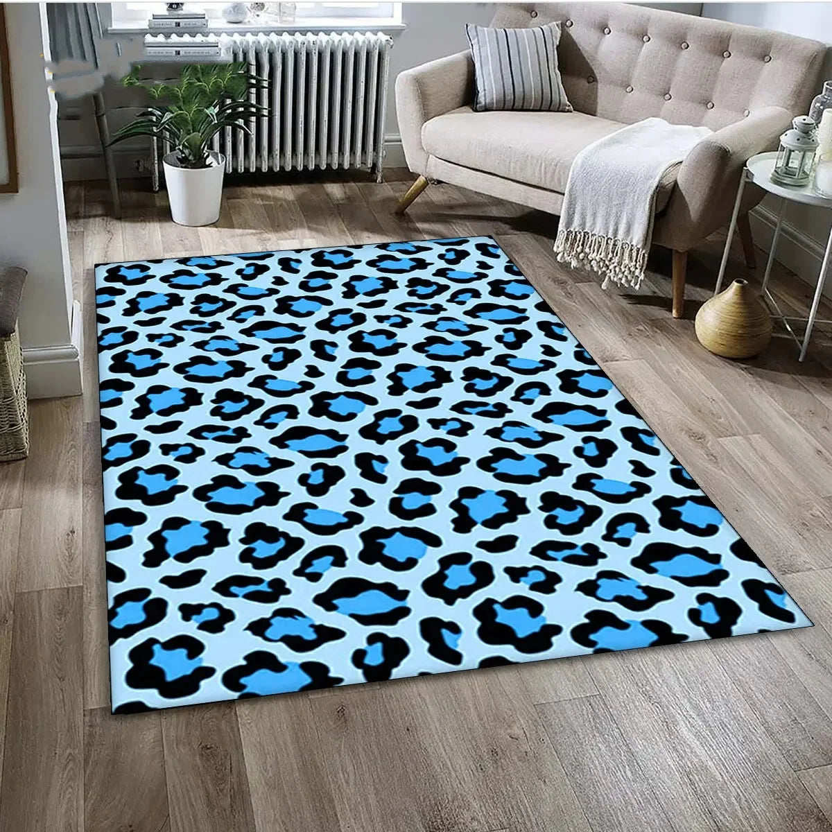 Tapis-leopard-motif-animal-rectangle-luxueux-salon-chambre-decoration-bleu-design