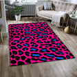 Tapis-leopard-motif-animal-rectangle-luxueux-salon-chambre-decoration-design-fushia