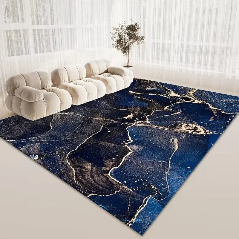 Tapis-marbre-effet-luxueux-salon-decoration-bleu-sable