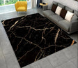 Tapis-marbre-effet-luxueux-salon-decoration-noir-or